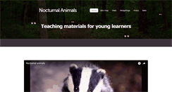 Desktop Screenshot of nocturnalanimals.englishforyounglearners.org